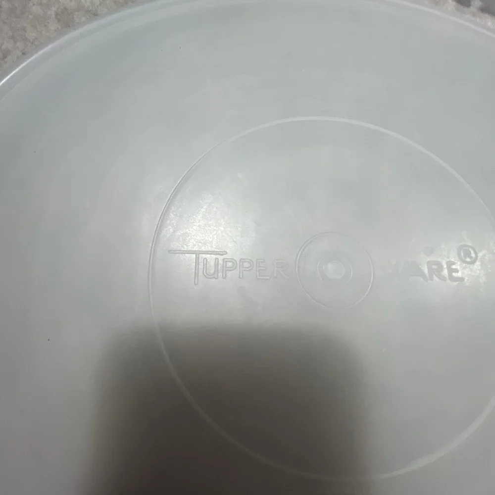Vintage Tupperware White Party Susan Divided Vegetable Relish Tray‎ w Lid